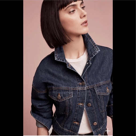 Anthropologie Jackets & Blazers - 🏆HPX2🏆ANTHRO PILCRO CROPPED DENIM JACKET